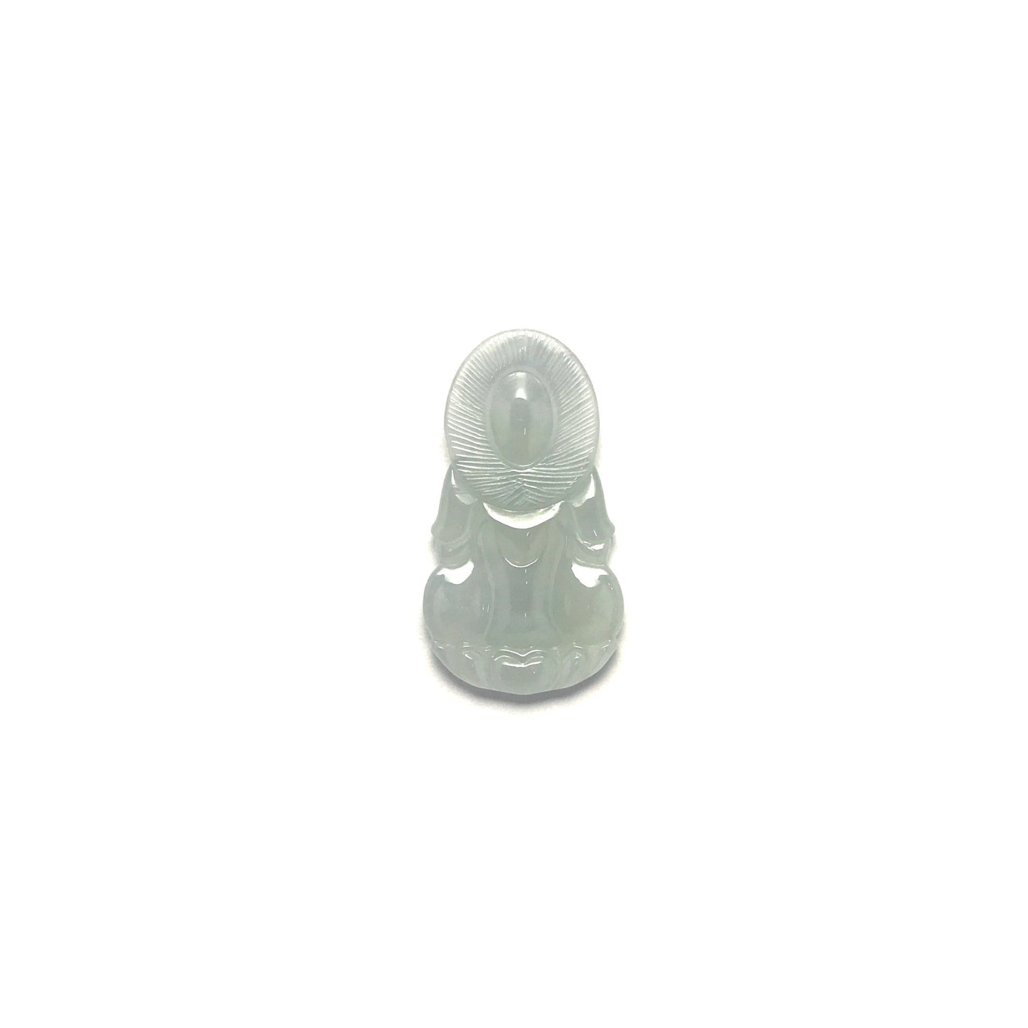 Pendant - 緬甸冰種觀音雕刻天然翡翠吊墜 - 雅玉珠寶