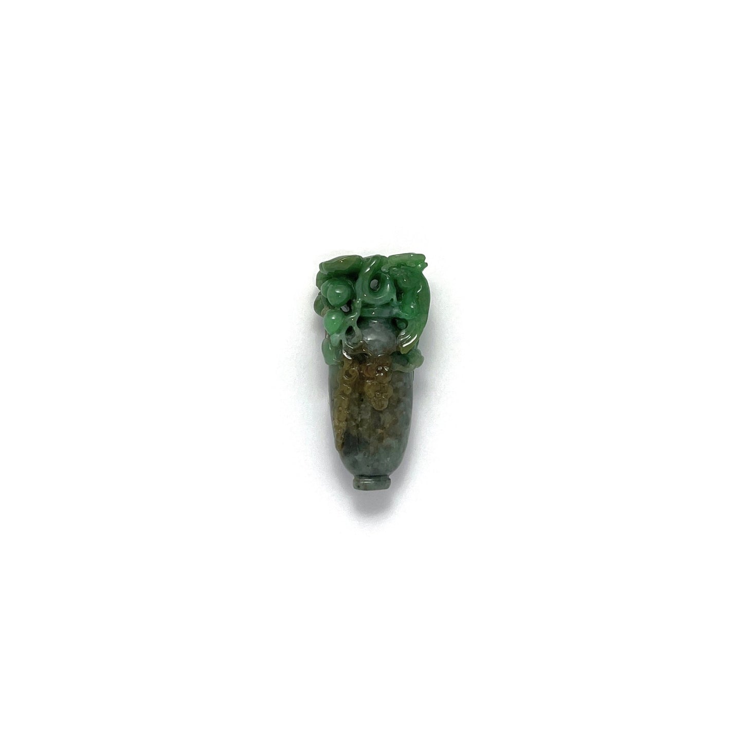 Pendant - 緬甸褔祿壽喜雀如意花瓶雕刻天然翡翠掛件 - 雅玉珠寶
