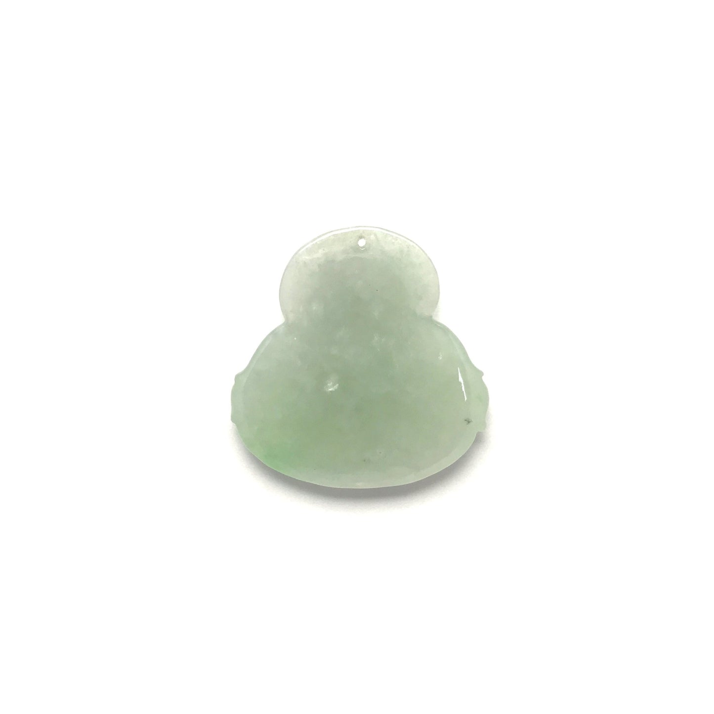 Pendant - 緬甸冰糯帶彩布袋笑佛雕刻天然翡翠吊墜 - 雅玉珠寶
