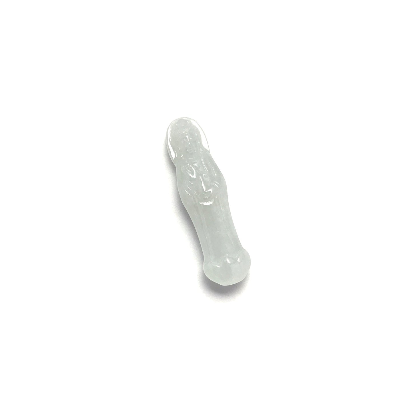 Pendant - 緬甸冰糯觀音雕刻天然翡翠吊墜 - 雅玉珠寶