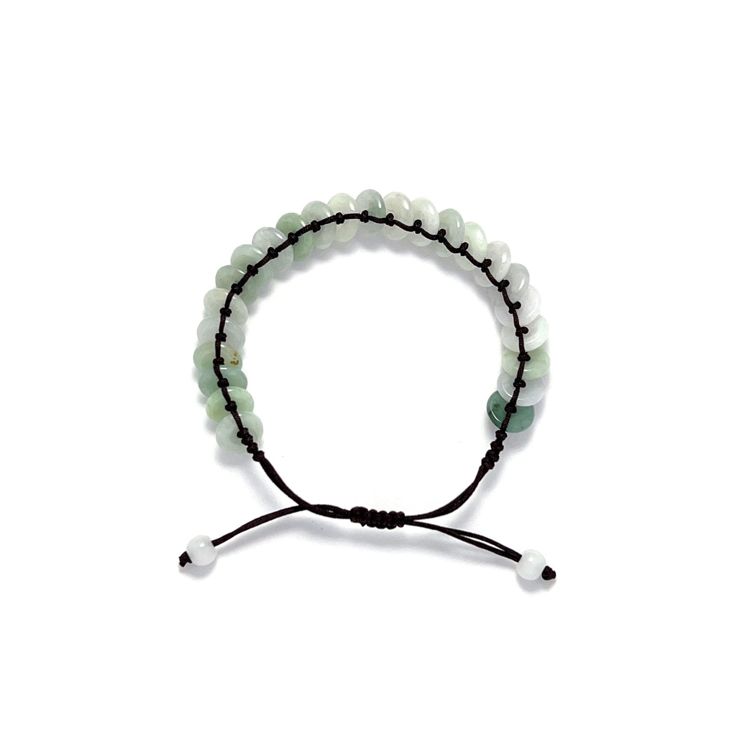 Bracelet - 緬甸冰糯懷古拼配天然翡翠手繩 - 雅玉珠寶