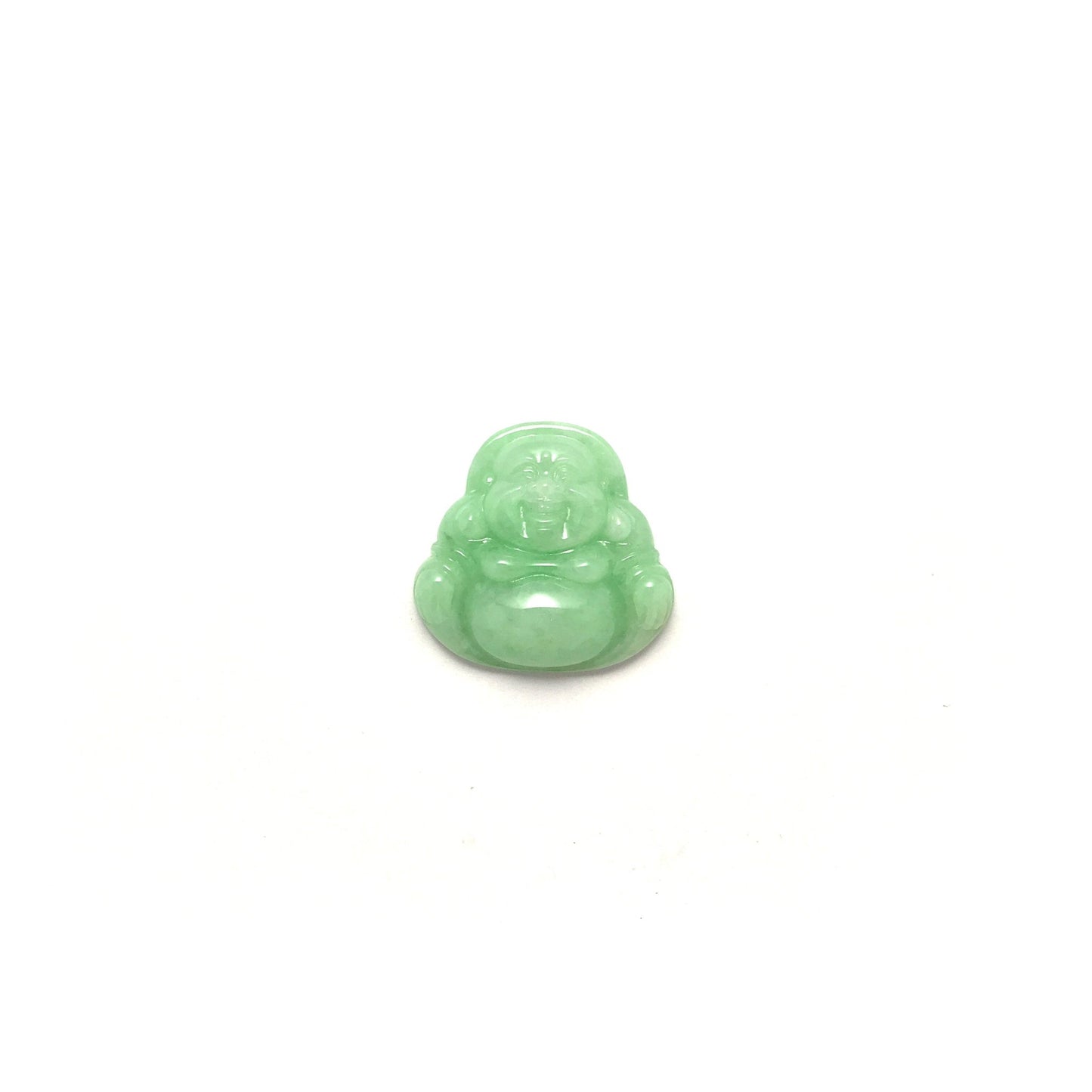 Pendant - 緬甸豆青布袋笑佛雕刻天然翡翠吊墜 - 雅玉珠寶