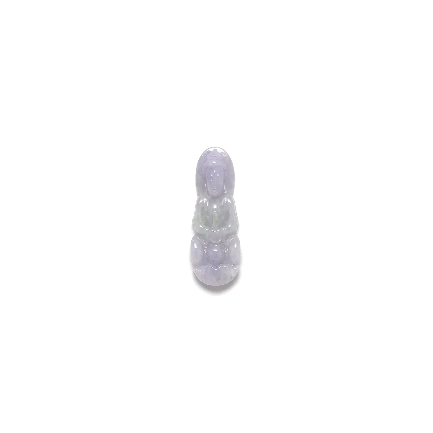Pendant - 緬甸紫羅蘭觀音雕刻天然翡翠吊墜 - 雅玉珠寶