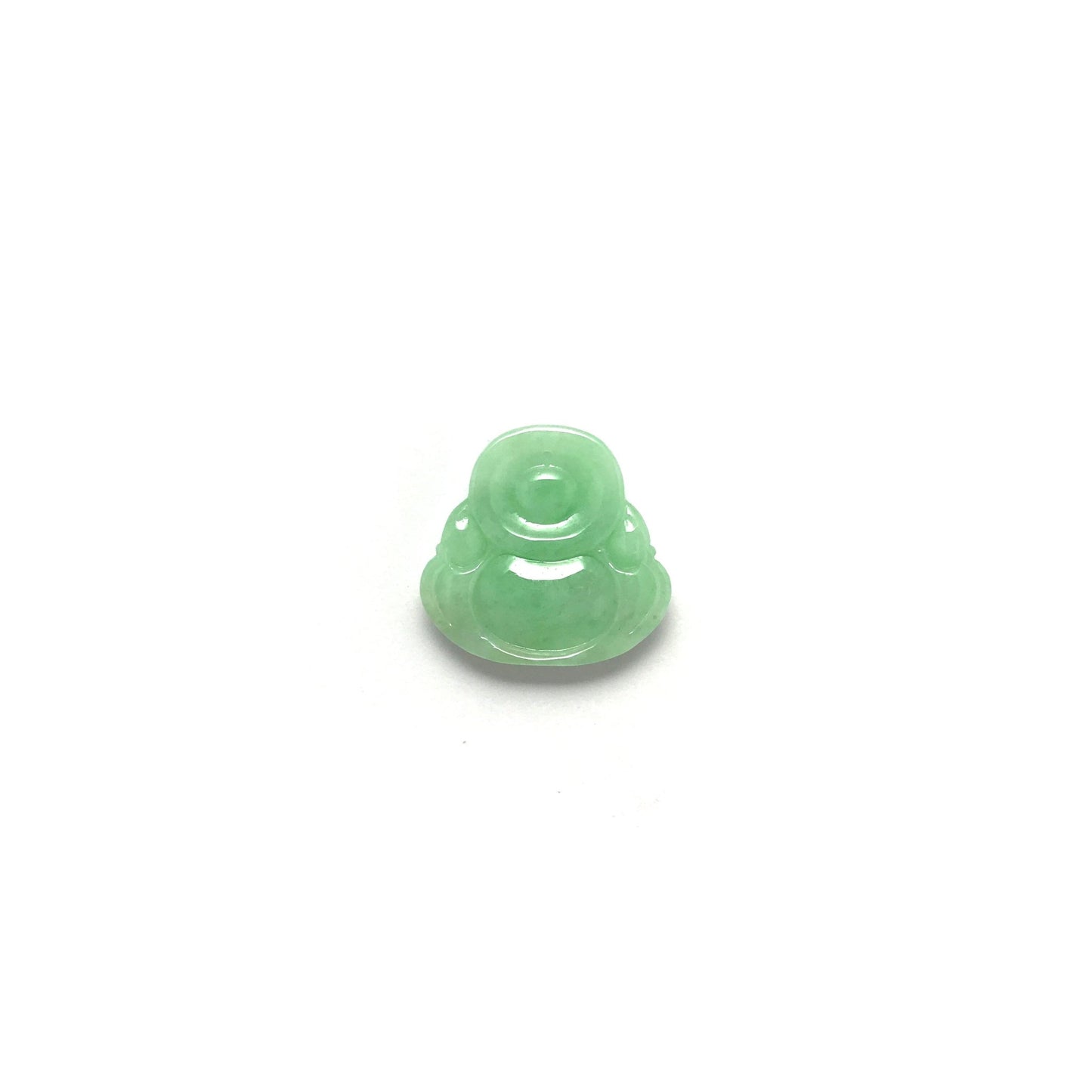 Pendant - 緬甸豆青布袋笑佛雕刻天然翡翠吊墜 - 雅玉珠寶