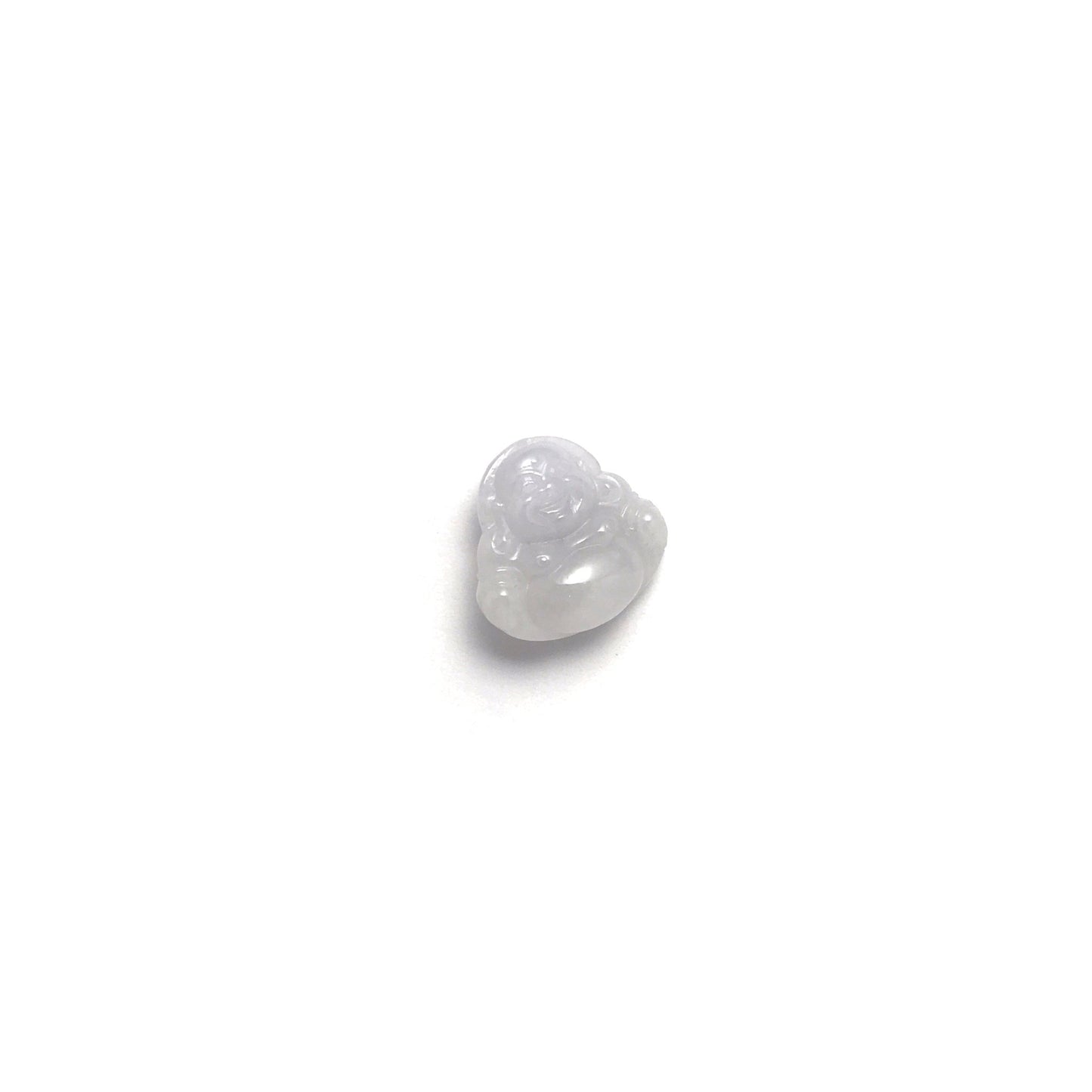 Pendant - 緬甸冰糯淡紫羅蘭布袋笑佛雕刻天然翡翠吊墜 - 雅玉珠寶