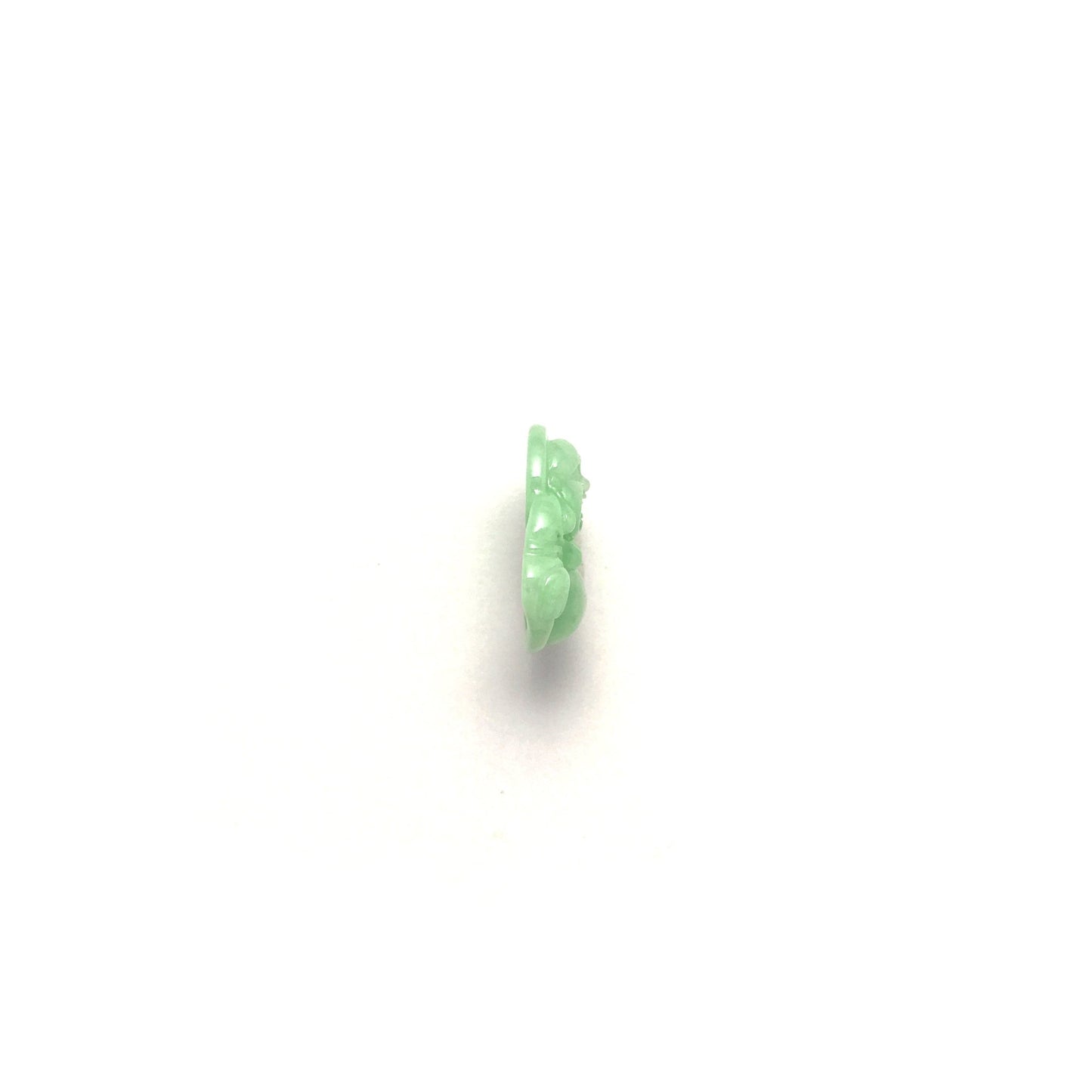 Pendant - 緬甸豆青布袋笑佛雕刻天然翡翠吊墜 - 雅玉珠寶