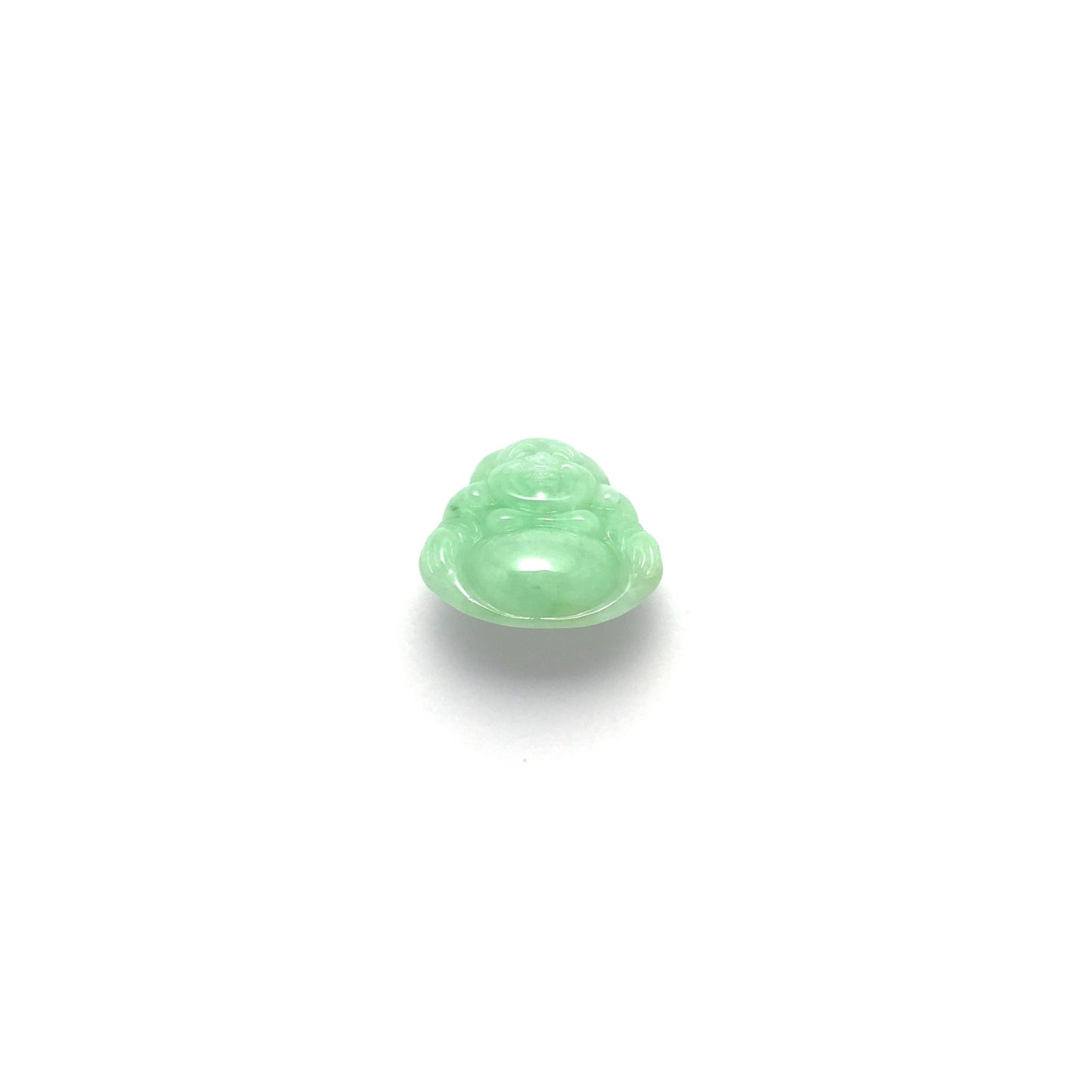 Pendant - 緬甸豆青布袋笑佛雕刻天然翡翠吊墜 - 雅玉珠寶