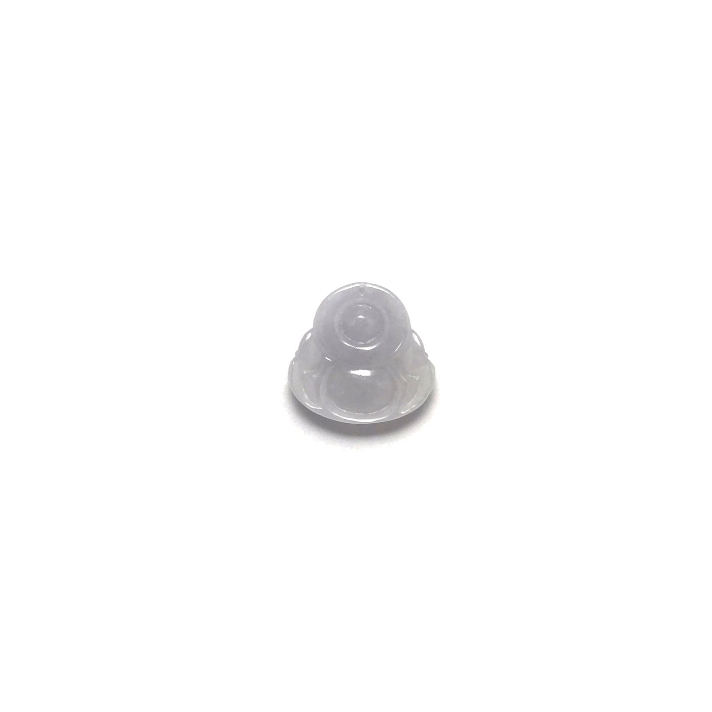 Pendant - 緬甸冰糯淡紫羅蘭布袋笑佛雕刻天然翡翠吊墜 - 雅玉珠寶