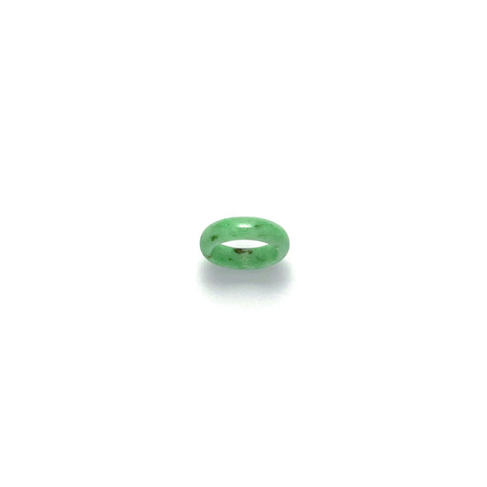 Ring - 緬甸綠豆青圓福形天然翡翠戒指 - 雅玉珠寶