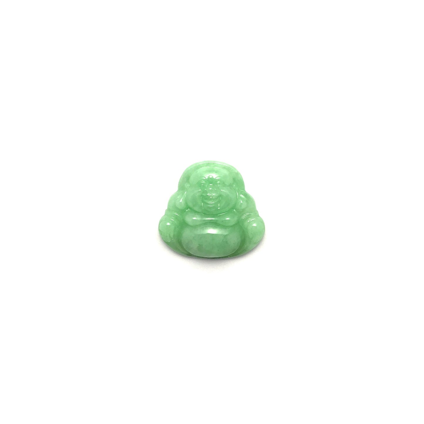 Pendant - 緬甸豆青布袋笑佛雕刻天然翡翠吊墜 - 雅玉珠寶