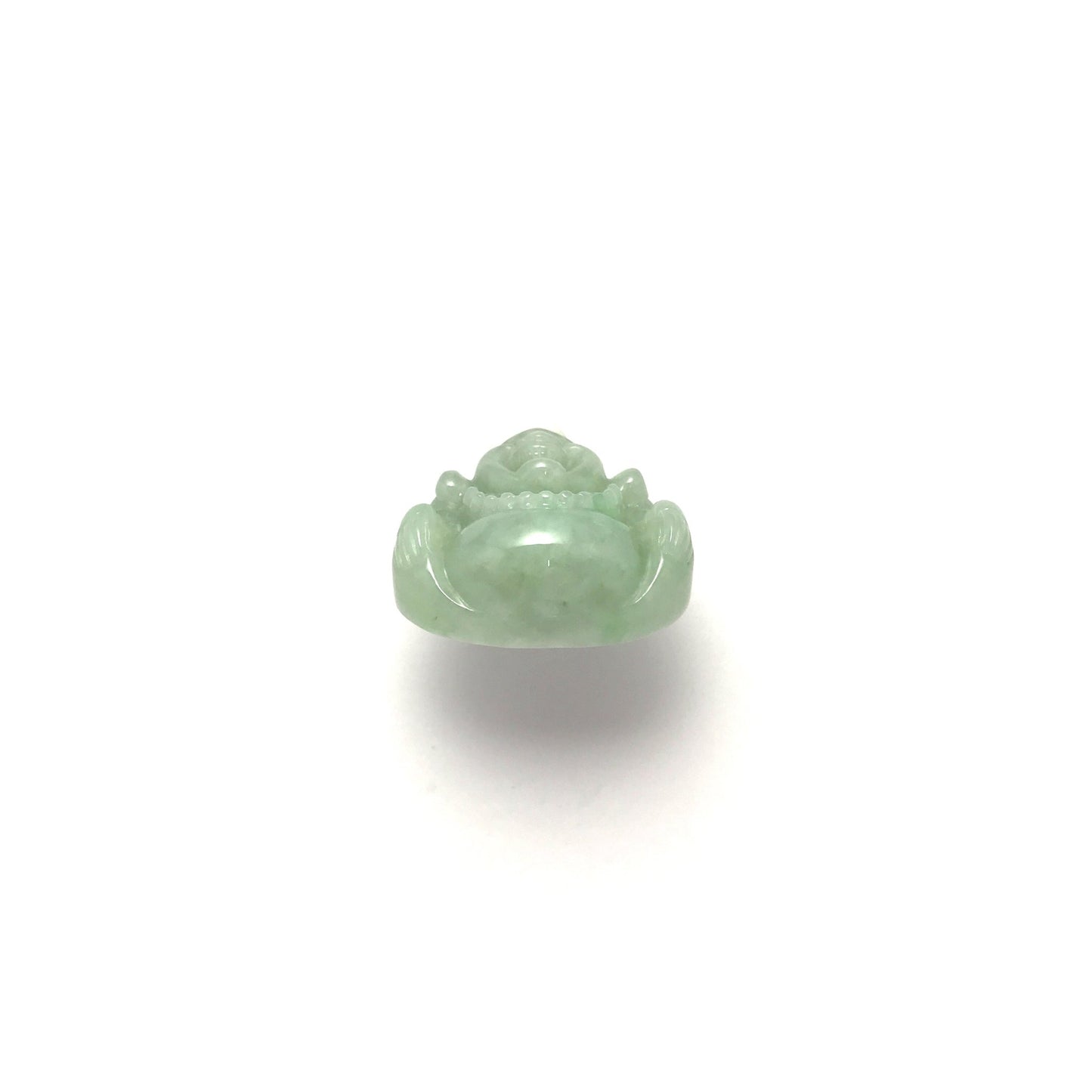 Pendant - 緬甸糯種飄彩布袋笑佛雕刻天然翡翠吊墜 - 雅玉珠寶