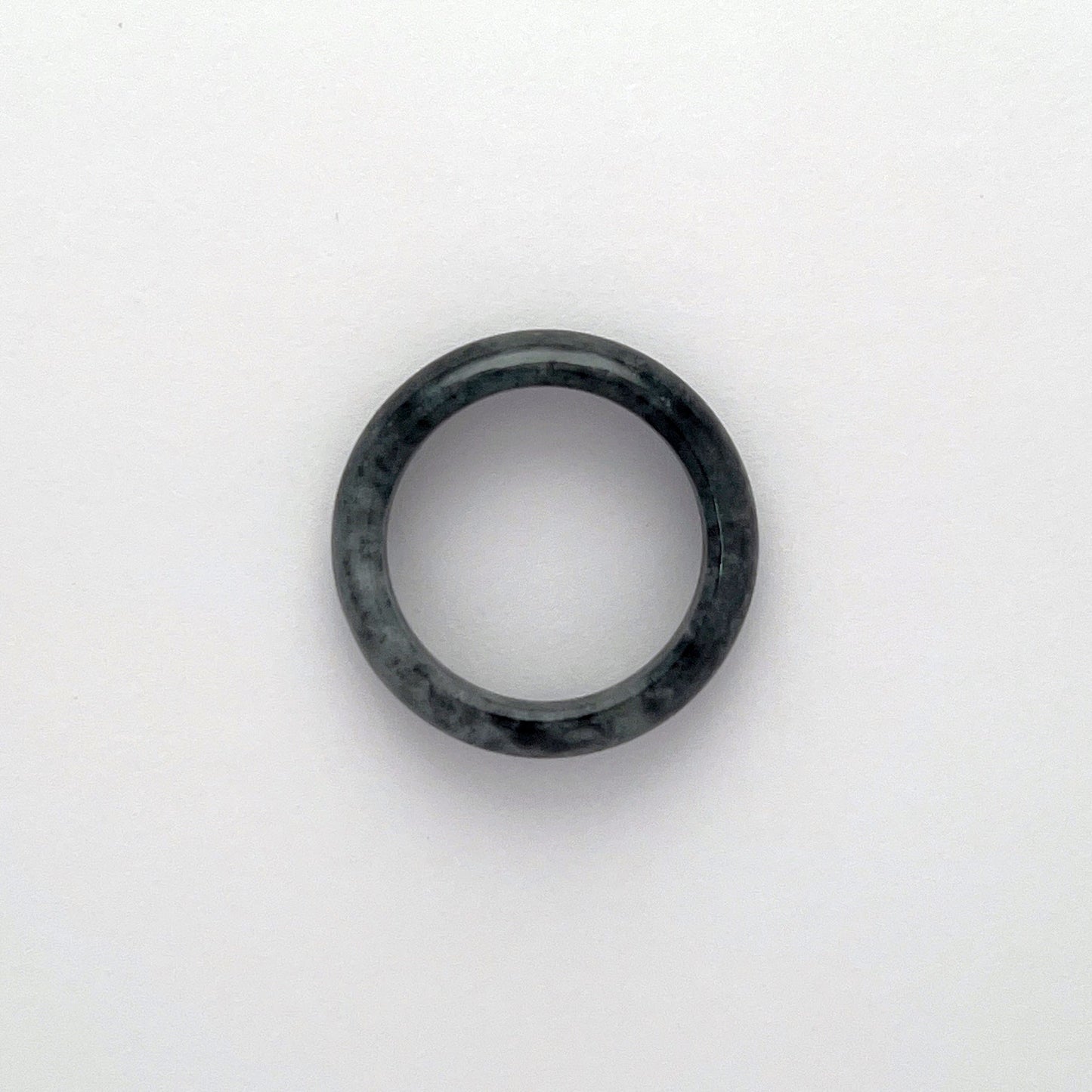 Ring - 緬甸黑翡翠圓福形天然翡翠戒指 - 雅玉珠寶