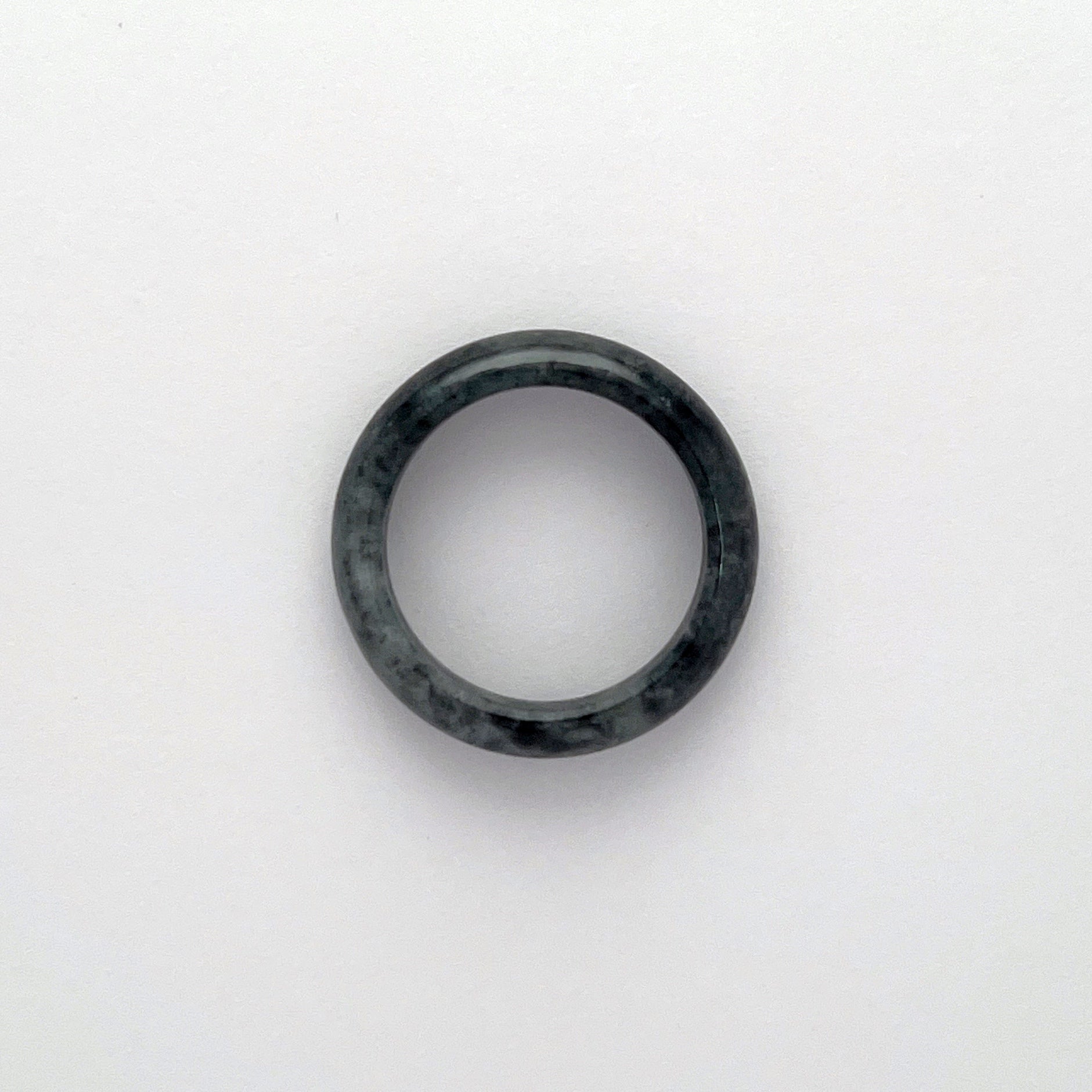 Ring - 緬甸黑翡翠圓福形天然翡翠戒指 - 雅玉珠寶