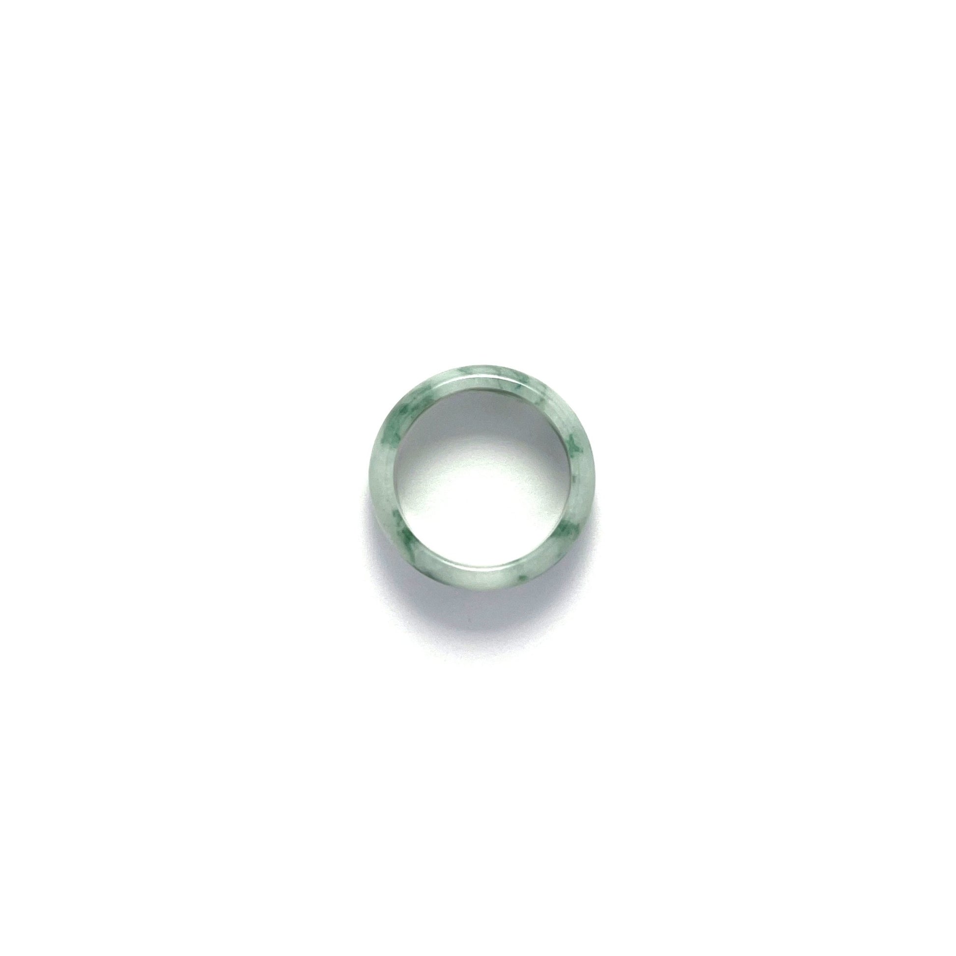 Ring - 緬甸花青飄彩圓福形天然翡翠戒指 - 雅玉珠寶