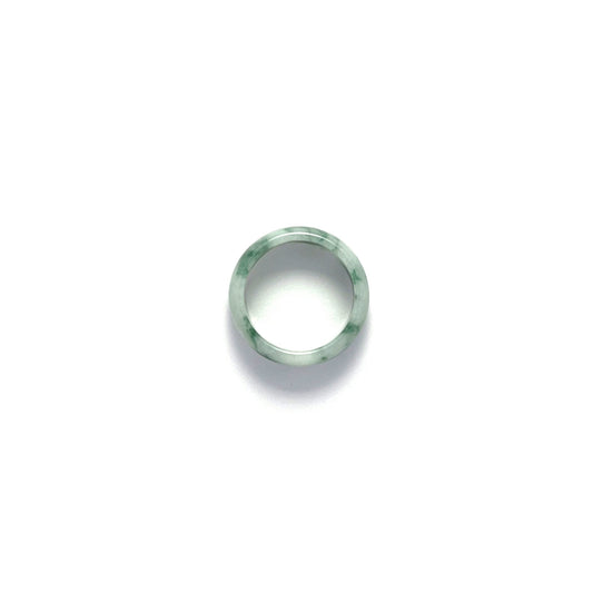 Ring - 緬甸花青飄彩圓福形天然翡翠戒指 - 雅玉珠寶