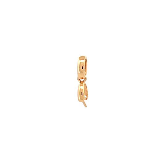 K Gold Pinch Bail - 18K / AU750金夾扣 - 蛋形 (大) - 雅玉珠寶